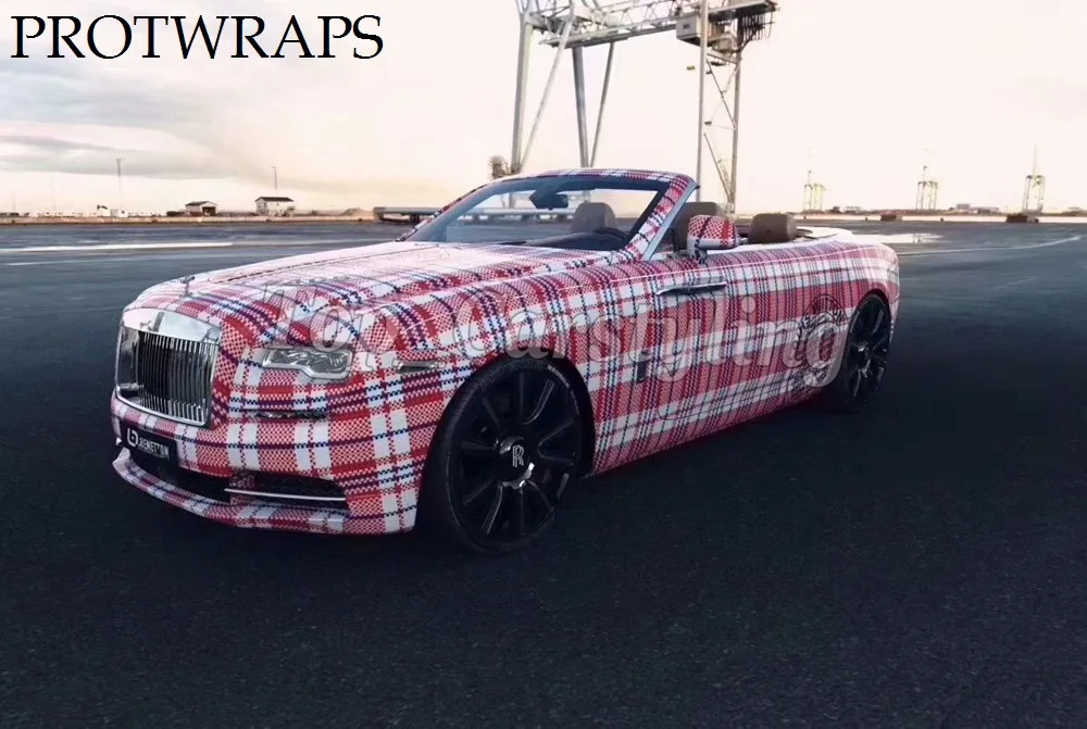 red white flag camo vinyl car wrapping styling covering foil film  (1)