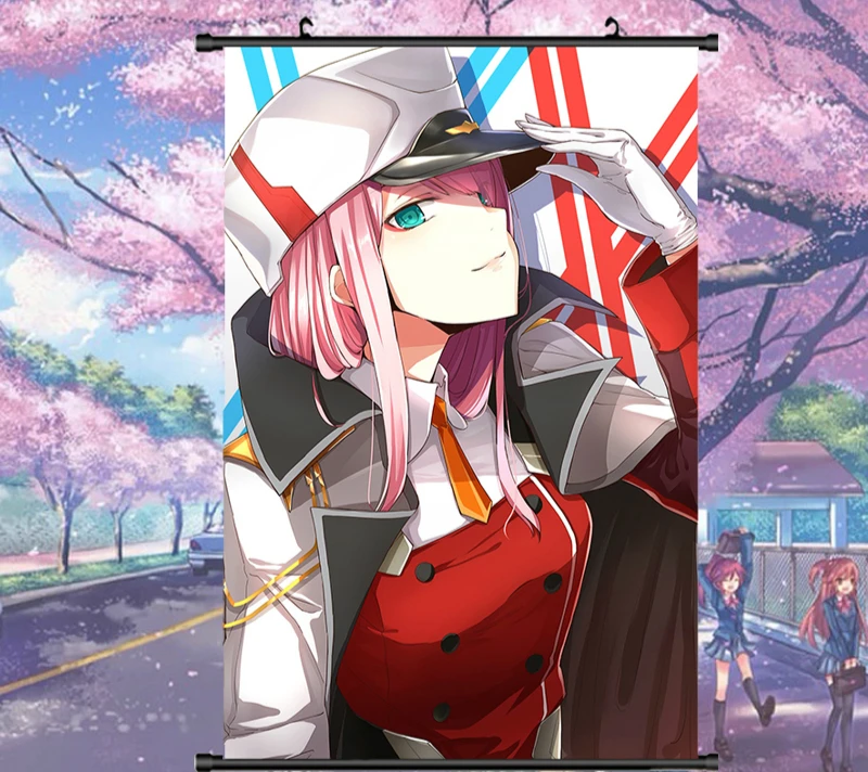 DARLLING in the FRANXX Zero Two Ichigo японского аниме домашний Декор стены прокрутки плакат 40x60 см детские подарки