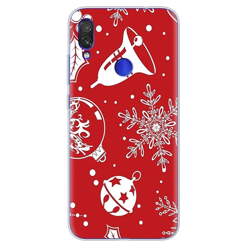 sdhddxx Чехлы для Xiaomi Redmi Note 7 Pro 6," из ТПУ с рисунком Санта Клауса и лося, чехлы для Redmi Note 7S с Рождеством - Цвет: sdhddxx