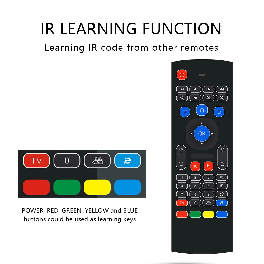MX3 Русская версия 6-Axis Gyro Беспроводной клавиатура с датчиком движения дистанционного Управление для ТВ коробка проектор Смарт ТВ 2,4G Air Мышь