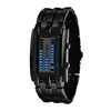 Reloj deportivo binario de acero inoxidable para hombre y mujer, pulsera Digital LED con fecha, color negro, tecnología Future ► Foto 1/6