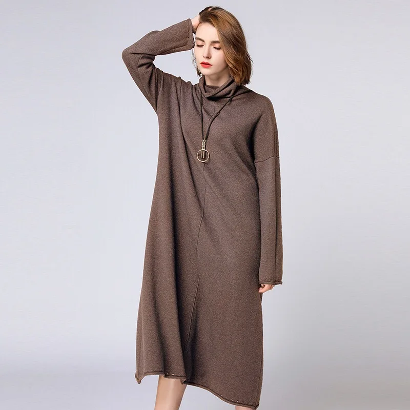 2018 Autumn Maternity Dress Elegant Pregnancy Dress Elegant Plus Size Dress Full Turtleneck One Size Casual Dresses