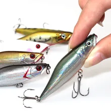 Walk Fishing 1Pcs 7cm 7.2g Popper Fishing Lures 3D Eyes Bait Crankbait Wobblers Isca Poper Pesca Japan fishing tackle