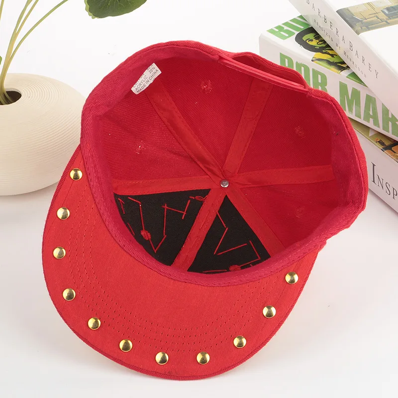 Американская панк модная шапка с заклёпками на плоской подошве крылья в стиле хип-хоп, кепка для хип-хопа Корея моды в стиле хип-хоп, Шапки