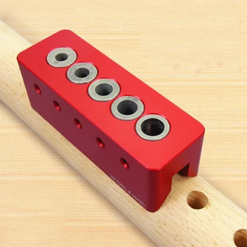 

1pc Tube/Right Angle edge drilling guide Doweling Jig Joint Drill Guide kit Drill Bit Guide Bushings woodworking tool