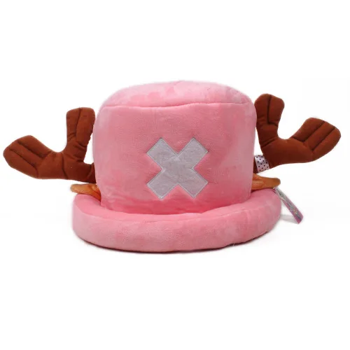 Милая японская аниме-шляпа, одна деталь, Тони Чоппер, косплей, плюшевая шапка, шляпа на Хэллоуин, Мультяшные шляпы и кепки s JHD10020 - Цвет: 1st Pink