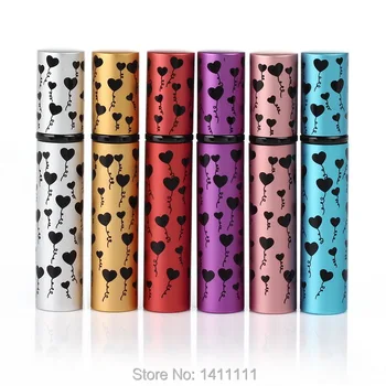 

Wholesale DHL FREE Shipping 100pcs 8ml Travel Refillable Alu Perfume Bottles Spray Atomizer Glass Empty Perfume Bottle PB19