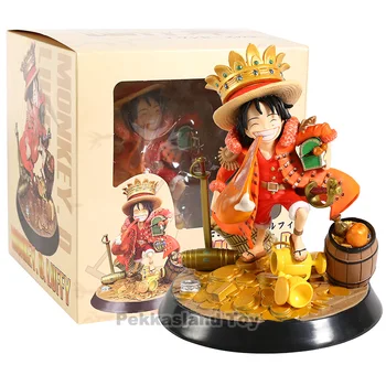 

Japanese anime figure one piece Treasure luffy Eating chicken legs action figure collectible model toys for boys