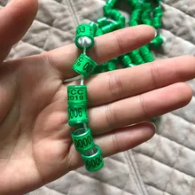 8 мм Внутреннее кольцо FCC трава зеленая 0001-1000 кольца для голубей