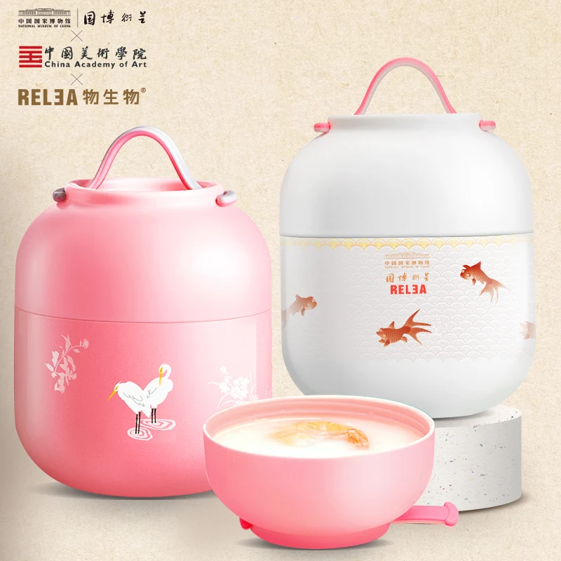 Najtaniej Przenośny duszony zlewka pojemnik próżniowy Lunch wiaderko termos pojemnik na jedzenie ze stali nierdzewnej Jar pudełko na Lunch obiad z łyżeczką