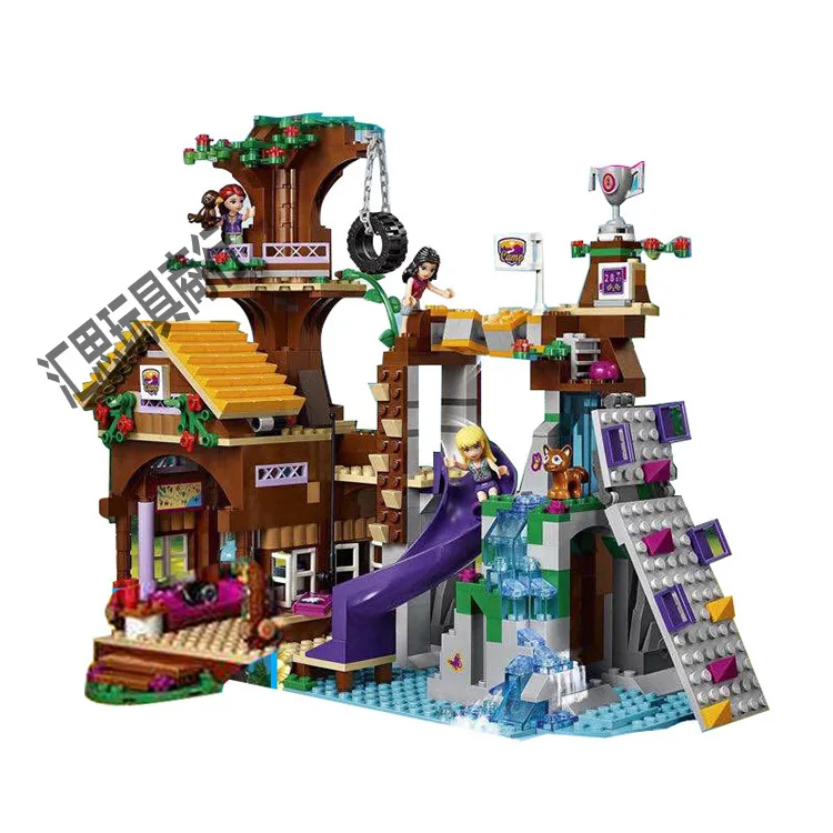 

Lepin 01047 Genuine Girls Series The Adventure Camp Tree House Set Children Educational Building Blocks Bricks Toys Gift 41122