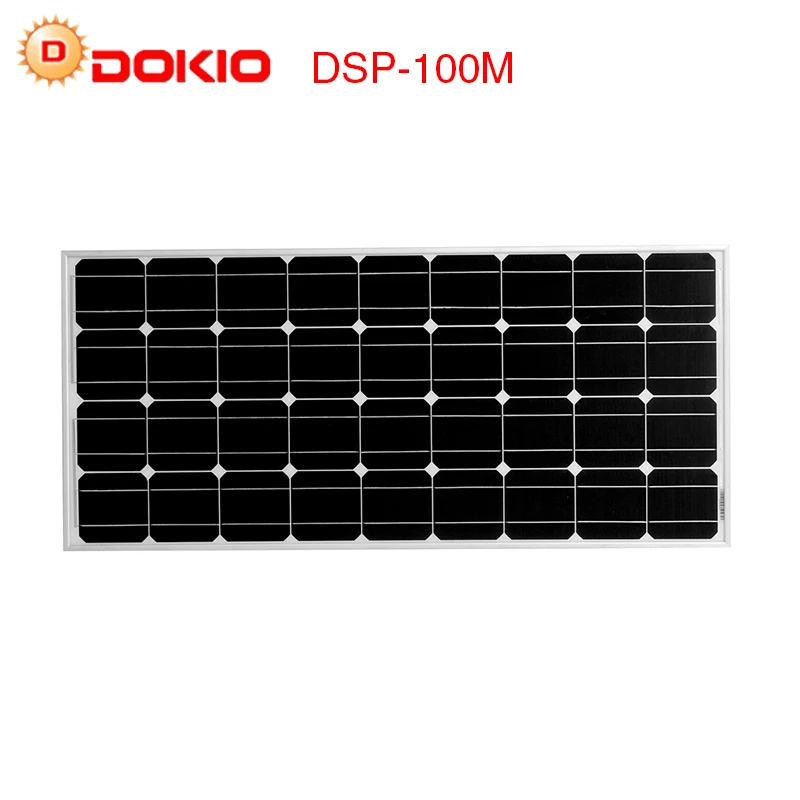 Dokio бренд Панели солнечные Китай 100 Вт монокристаллический кремний 18V celulas solares кремниевую наивысшего качества солнечное зарядное устройство на солнечной батарее