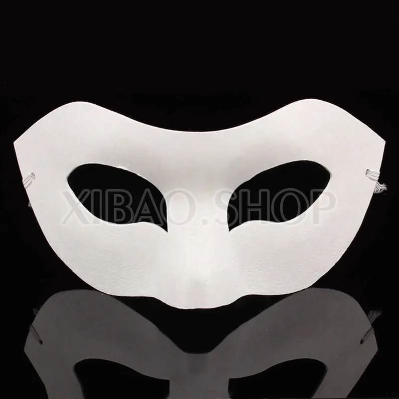 5pcs White embryo pulp Zorro mask / masquerade / paper face mask