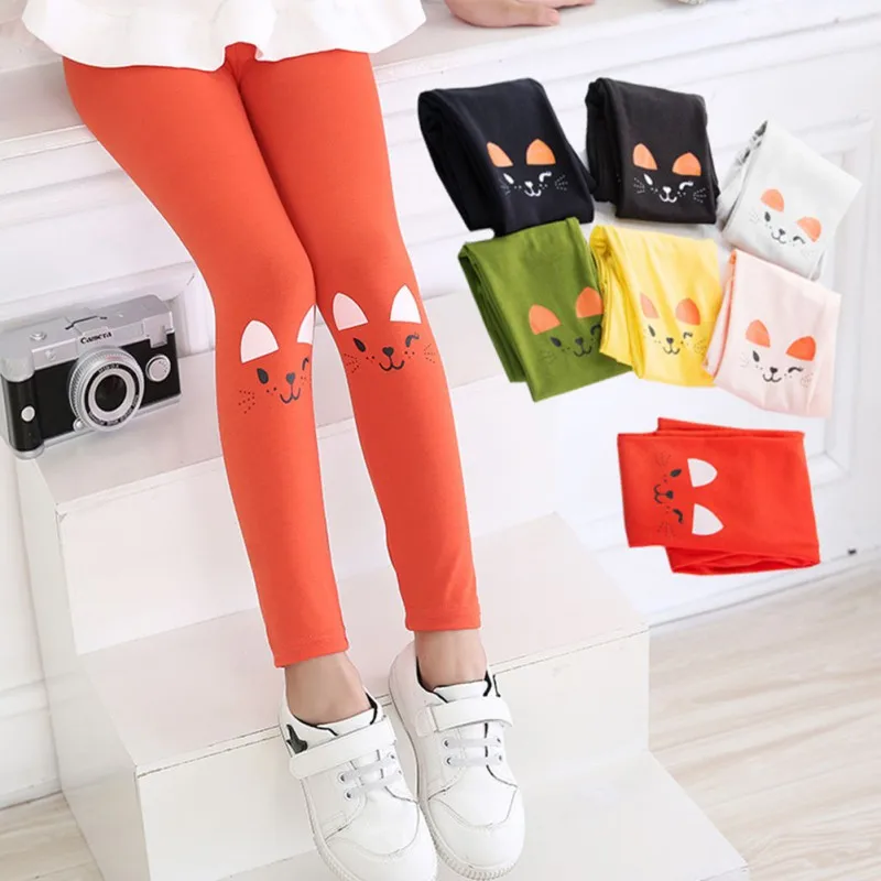 

Kids Baby Girls Tights Stockings Autumn Warm Cartoon Cat Princess Kitten Stocking Dancing Dress Tights Trousers Soft Pantyhose