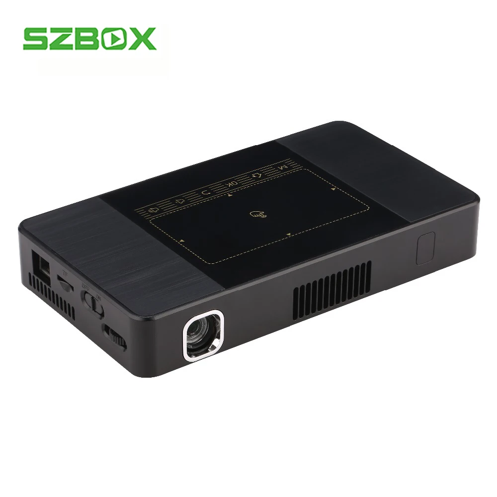 

C10 Portable Mini DLP 4K Projector Android 6.0 S912 Octa Core 2.4G 5.8G Wifi Bluetooth Smart Proyector LED Home Cinema Beamer