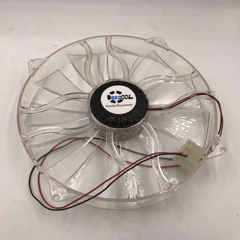 Sxdool-ventilador grande 22cm de diâmetro-12v 0,6a