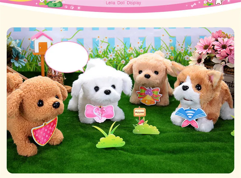 Puppy Dog Baby Toddler Walking Electric Intelligent Machine Golden Hair Plush Pets Dog Toy for Children's Birthday Gifts Puppy Dog Baby Toddler Walking Electric Intelligent Machine Golden Hair Plush Pets Dog Toy for Children's Birthday Gifts