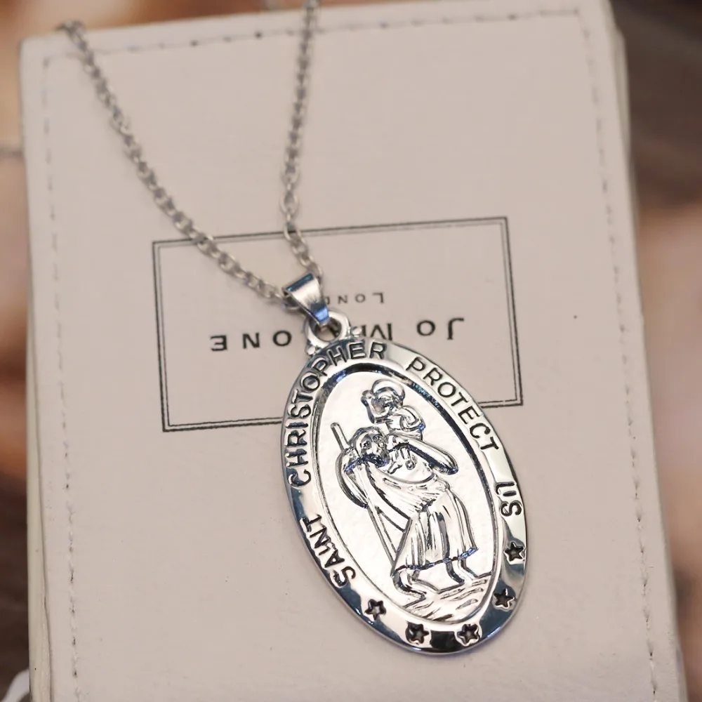 Вдохновляющие религиозные винтажные греческие мифические фигурки Saint Christopher