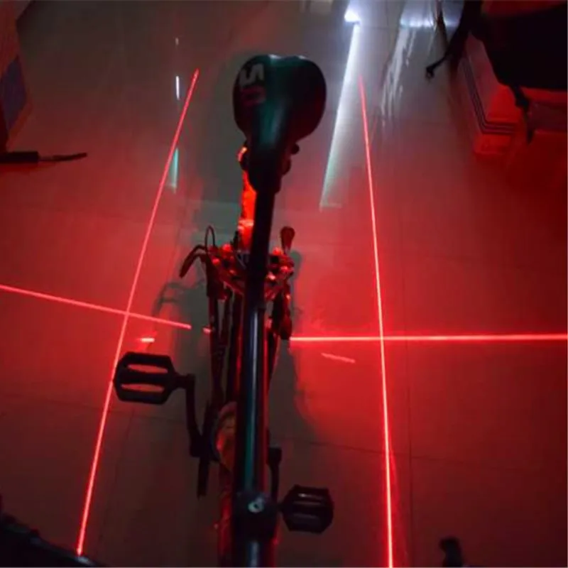 Cheap WasaFire Mountain Road Bicycle Tail Light 5 LED+2 Ultra Bright Laser Beam 7 Flash Mode Waterproof Safety Warning Bike Rear Lamp 1