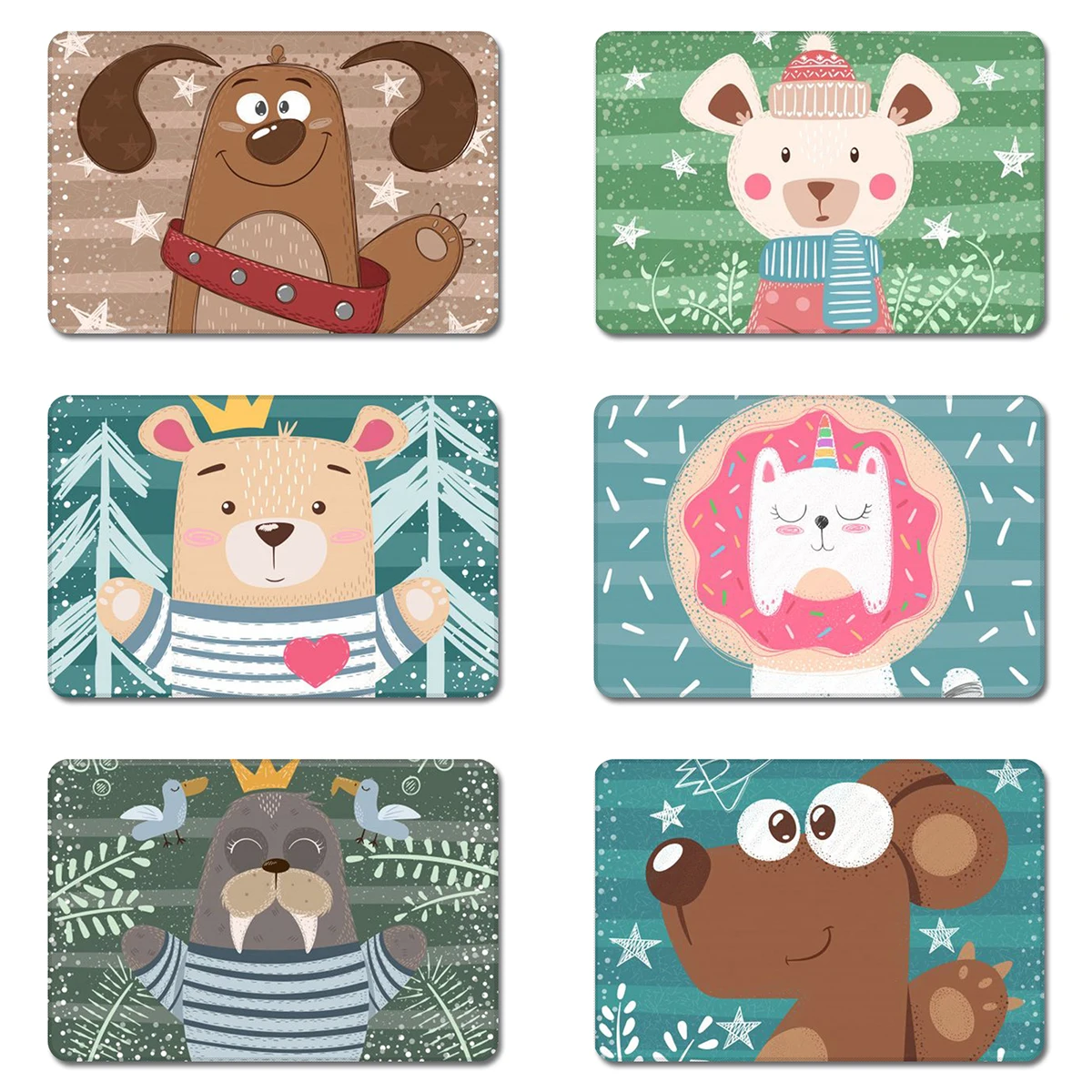 

Cartoon Dog Bear Cat Koala Sea Lion Cool Designs Nature Rubber Table Mouse Pad Laptop Computer Enclosure Mousepad Mat