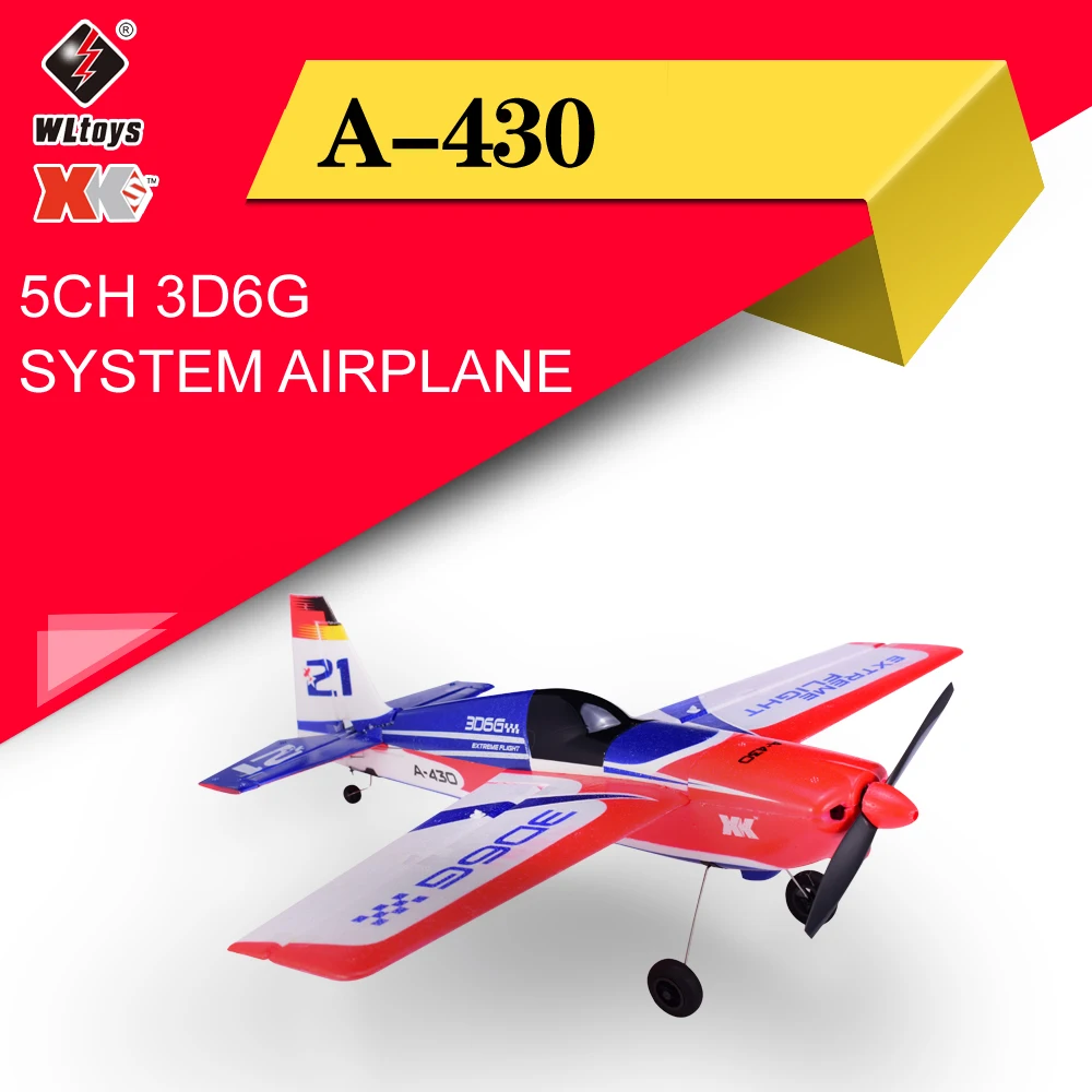 

Wltoys XK A430 X4 Transmitter RC Plane 2.4G 5CH Brushless 3D6G System Airplane Compatible With FUTABA S-FHSS Aircraft RC Glider