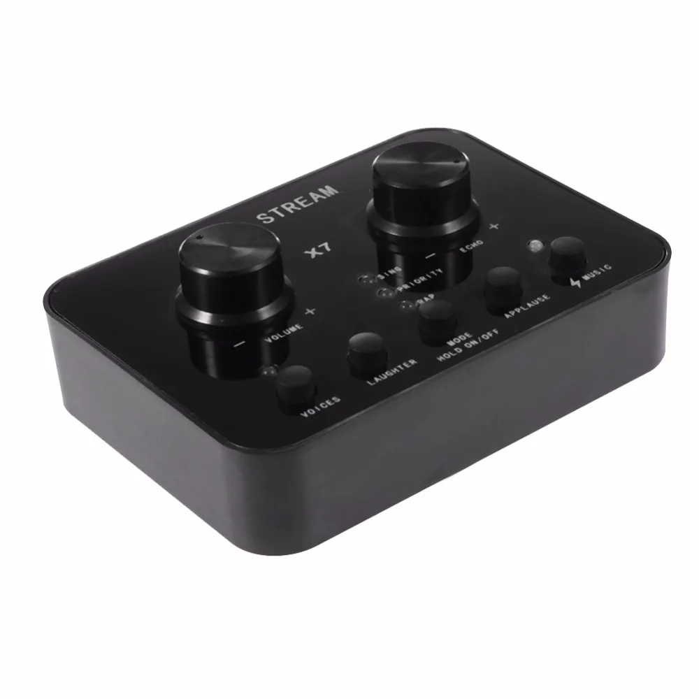 

X7 Audio USB Headset Microphone Webcast Personal Entertainment Streamer Live Sound Card for Phone Computer PC