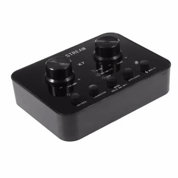 

X7 Audio USB Headset Microphone Webcast Personal Entertainment Streamer Live Sound Card for Phone Computer PC