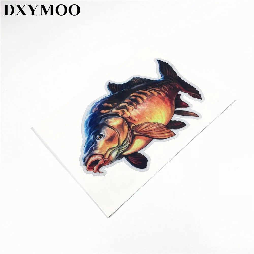 

4 sizes Fish Carp Go Fishing Car Sticker Decals Vinyl for Bike Motorcycle Helmet Fish Tank 3M