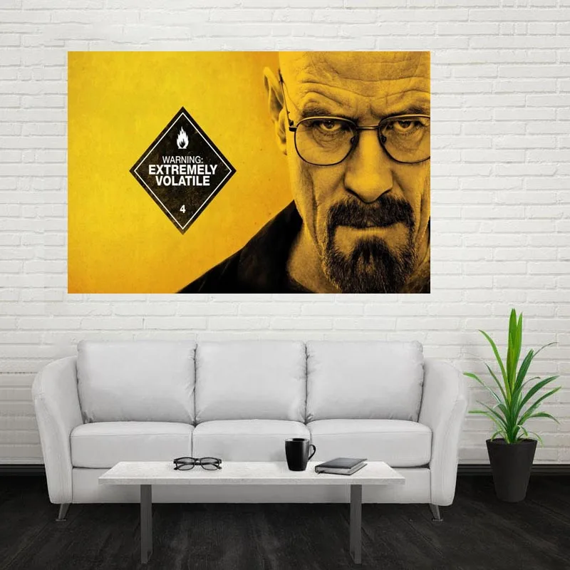 Хороший Breaking Bad 02 плакат на заказ холст плакат искусство отделочная ткань для дома ткань стены плакат печать из шелковой ткани с принтом - Цвет: Светло-серый