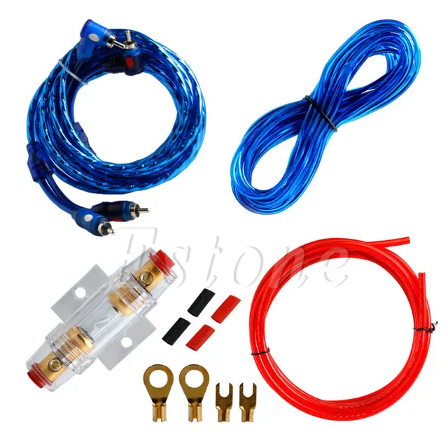 Best Offers Practical 1500W 8GA Car Audio Subwoofer Amplifier Wiring Fuse Holder Wire Cable Set Kit