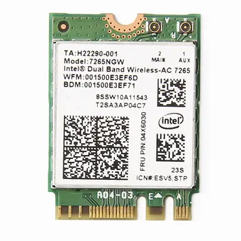 

Card for 04x6030 Dual band Wireless AC Intel 7265 7265NGW 802.11ac 867M WiFi + Bluetooth 4.0 867Mbps NGFF card lenovo thinkpad