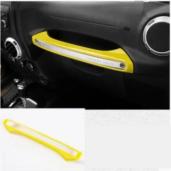 

ABS Passenger Copilot Golve Box Handle Decorated Cover Mouldings For Jeep Wrangler AAA356B