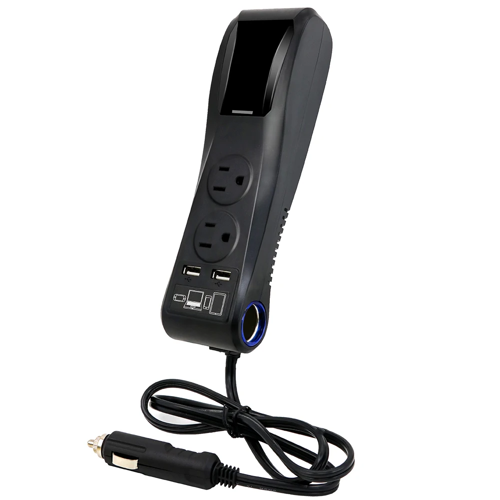 200W 12V Multifunction Dual USB Car charger Adapter Socket Power