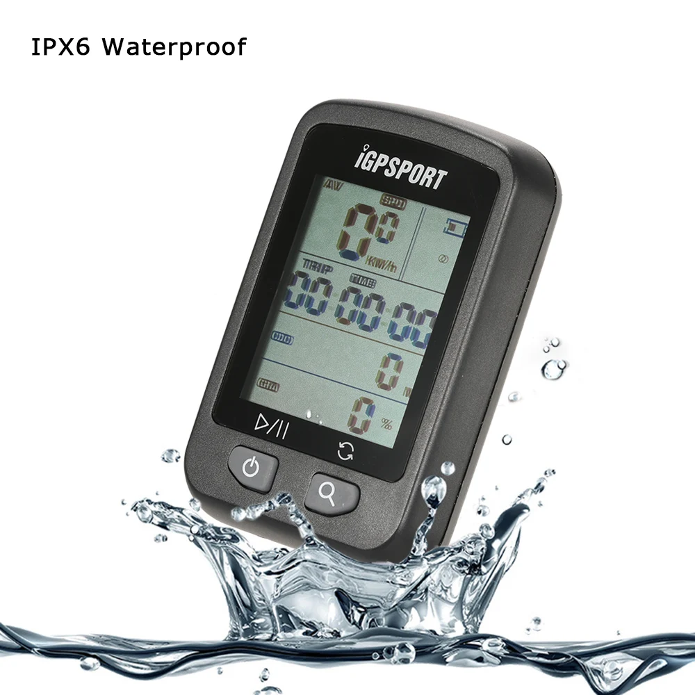 

iGPSPORT Rechargeable IPX6 Waterproof Auto Backlight Screen Bike Cycling Cycle Bicycle GPS Computer Odometer with Mount