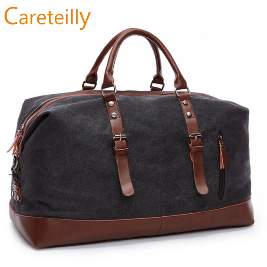 Careteilly Large capacity Canvas Duffel Bags Travel Duffel bags with