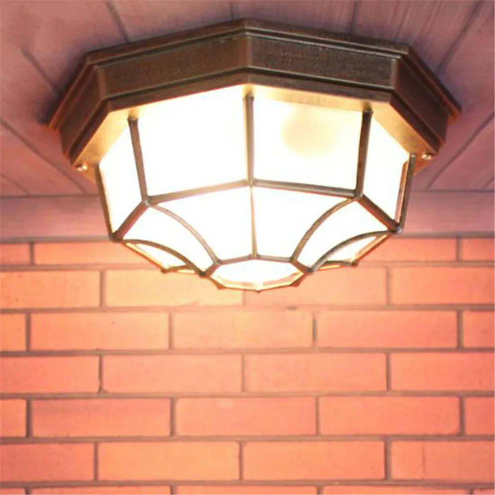 Retro Industrial Loft Nordic Outdoor Ceiling Light Vintage Balcony