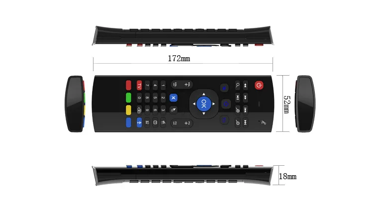 REDAMIGO MX3 портативный 2,4G беспроводной пульт дистанционного управления клавиатура управление Лер Air мышь для Smart tv Android tv box Мини ПК RCLMX3