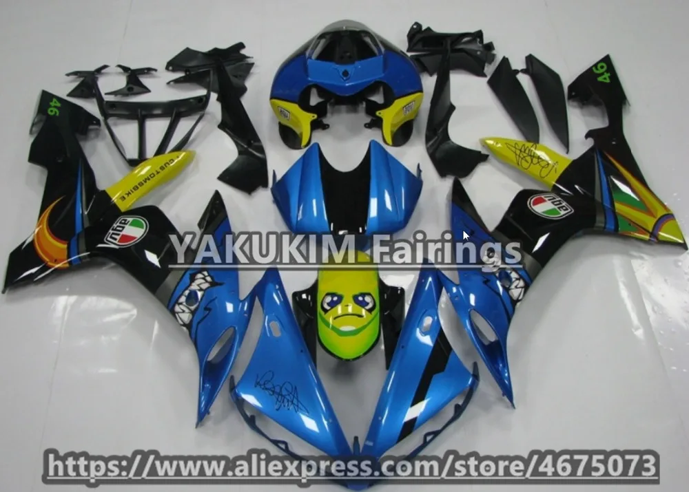 ABS инъекции Обтекатели для YAMAHA YZF R1 2004 2005 2006 YZFR1 YZF1000 Корпус мотоцикла обтекатель |