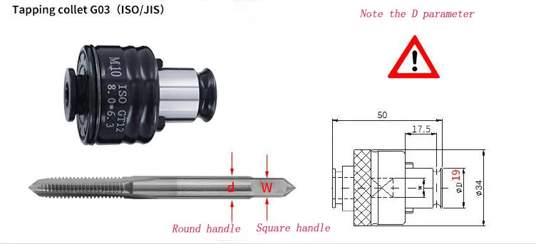 CNC мельница инструмент ISO/DIN/JIS M3-M12 наборы нарезание цанги патроны пневматические электрические гайконарезной станок патроны с защитой от перегрузки