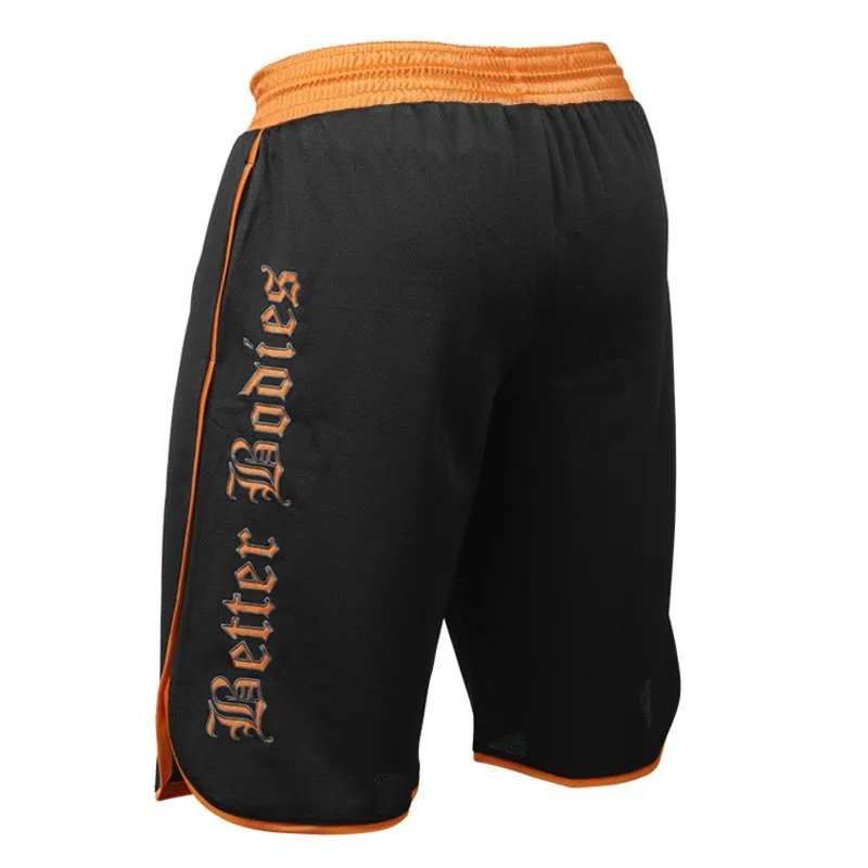 Mens Gym Fitness Shorts Run Jogging Sports Loose Cool Mesh Quick Dry Bodybuilding Crossfit Sportswear Male  Short Pants