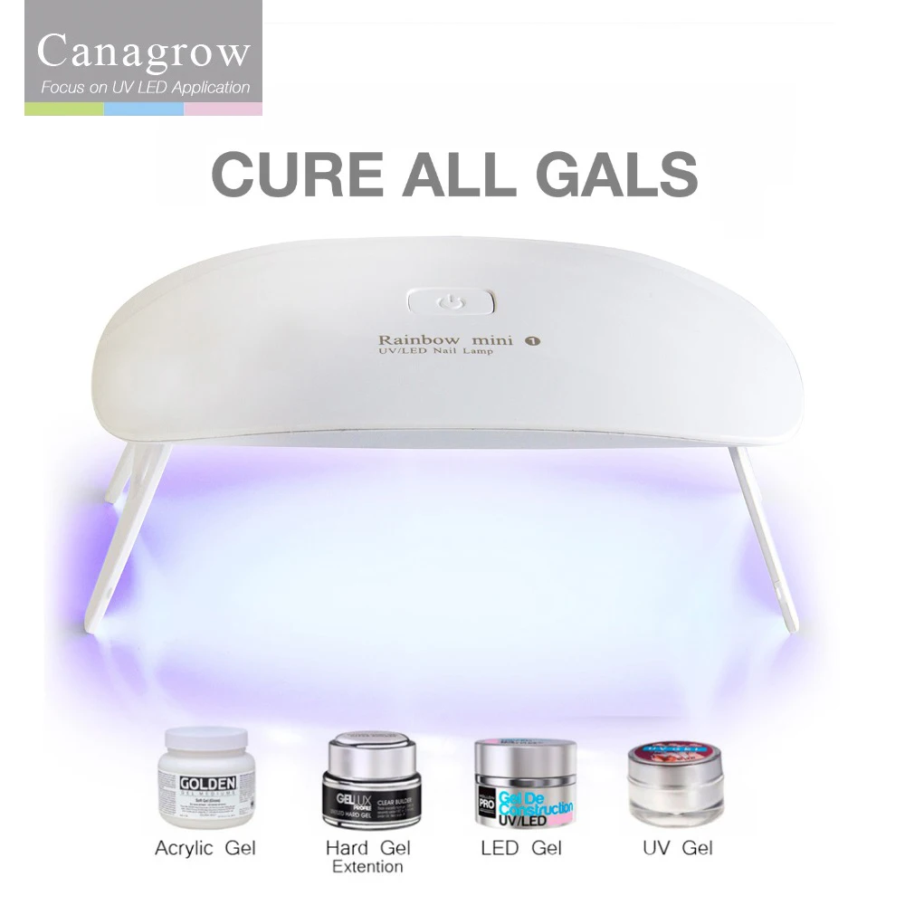 

UV LED Lamp For Nails Portable Mini 5W 6W UV LED Nail Dryer Machine For Manicure Nails UV LED Gel Varnish Nail Dryer