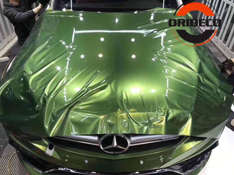 Luxury Ultra Glossy Metal Mamba Green Gloss Metallic Vinyl 22