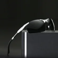 Ширина-150 сплав магния и алюминия мужские поляризованные солнцезащитные очки мужские брендовые дизайнерские классические водительские очки UV400 спортивные солнцезащитные очки