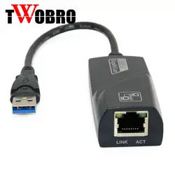 USB 3,0 10/100/Gigabit Ethernet 1000 Мбит RJ45 внешний сетевой карты сетевой адаптер для портативных ПК