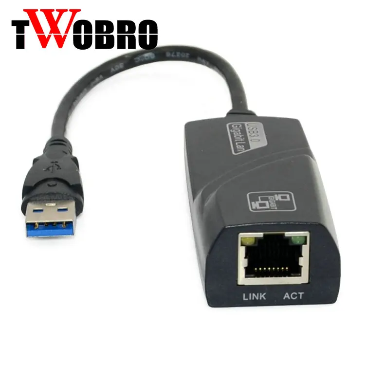 USB 3.0 10/100/1000Mbps Gigabit RJ45 External Network Card LAN Adapter For Pc Laptopin