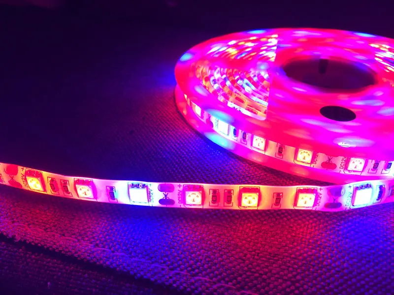 12 В 5 м 300 светодисветодиодный s полный спектр SMD5050 Светодиодная лента освещение