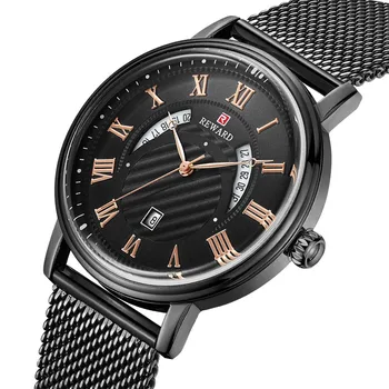 

Top Brand REWARD Luxury Men Fashion Sports Watches Men's Quartz Date Clock Man Stainless Steel Wrist Watch Relogio Masculino New