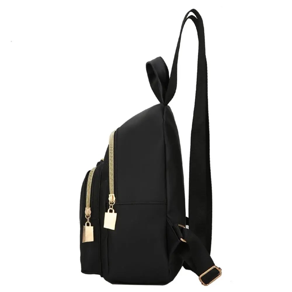 Повседневный рюкзак Оксфорд женский черный водонепроницаемый нейлоновый школьный рюкзак для девочек-подростков высокое качество модный рюкзак для путешествий