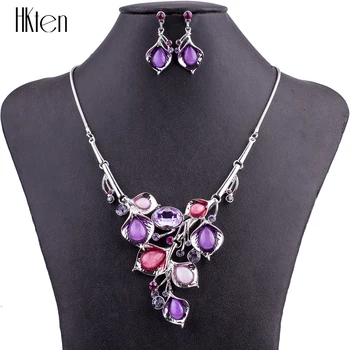 

MS1504845 Fashion Jewelry Sets High Quality Necklace Sets For Women Purple Red Blue Necklaces Lead&Nickle Free Party Gifts