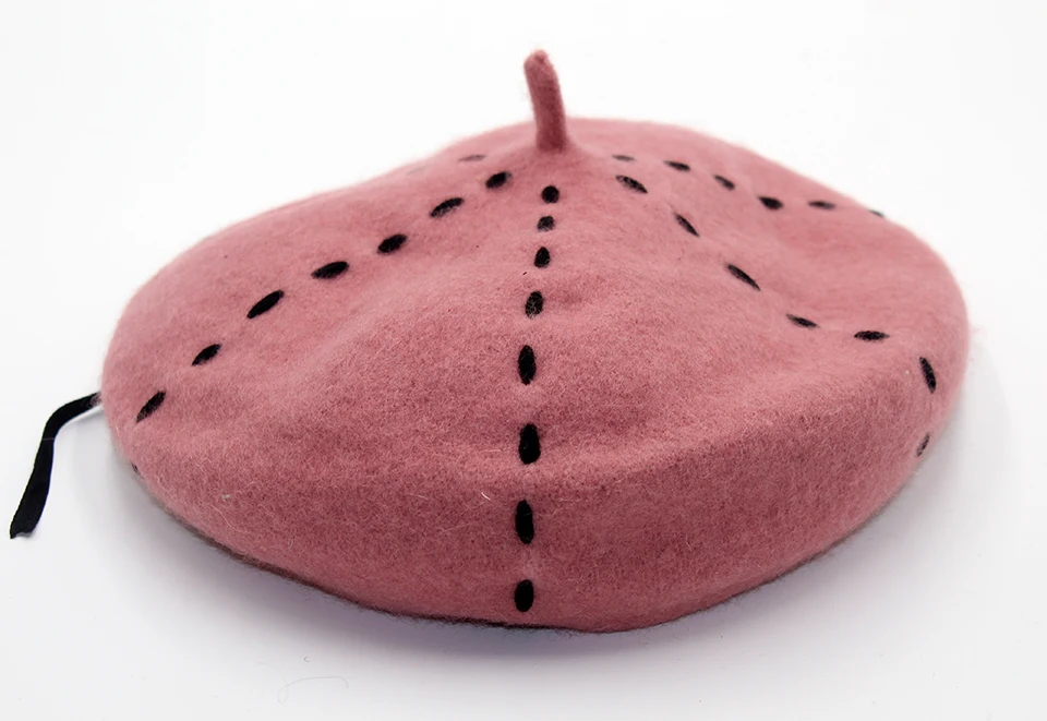 Womens Beret Wool Hat High Quality 2018 New Hat Berets For Girls Casual Warm Women Winter Hats Beanies (18)